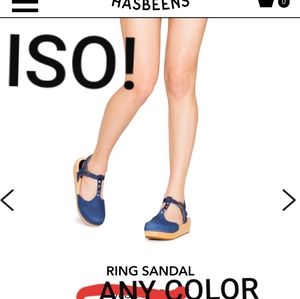 ISO Hasbeens ring sandals